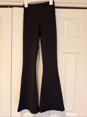 High-Rise Black Flare Leggings